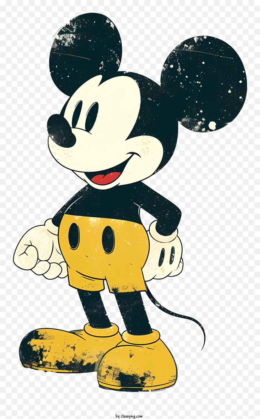 Mickey Mouse，Camisa Amarela PNG