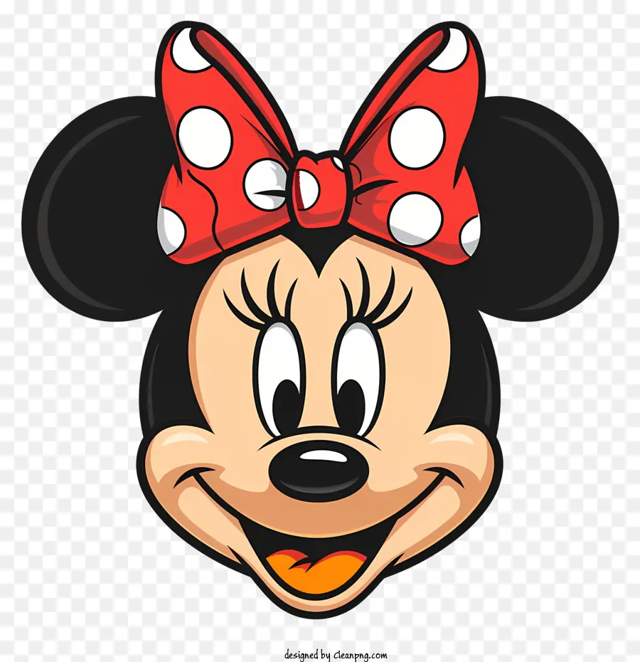 Minnie Mouse，Círculos Pretos PNG