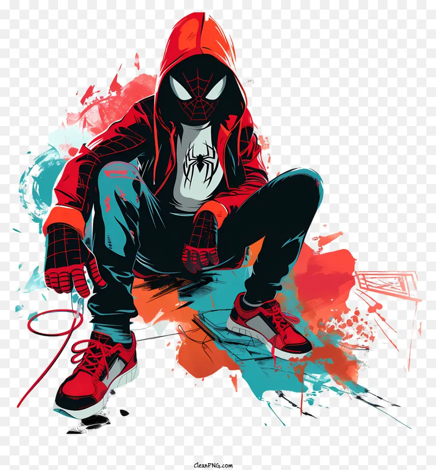 Spider Man，Capuz Vermelho PNG