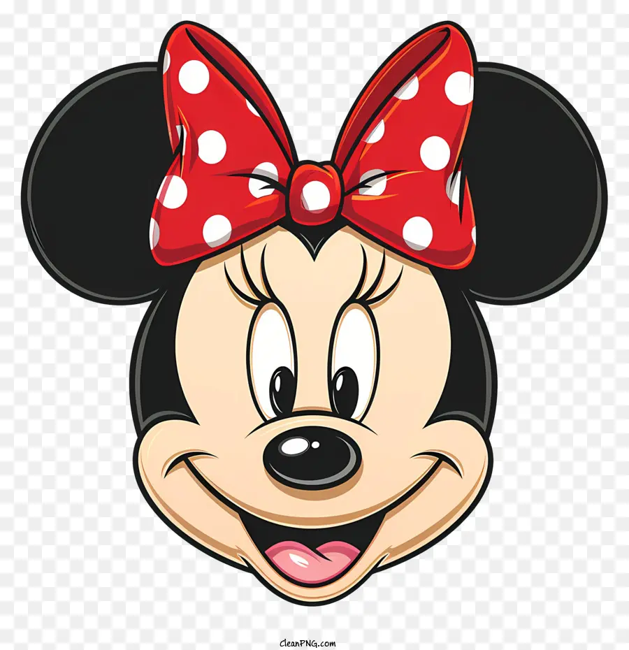 Minnie Mouse，Rosto A Sorrir PNG