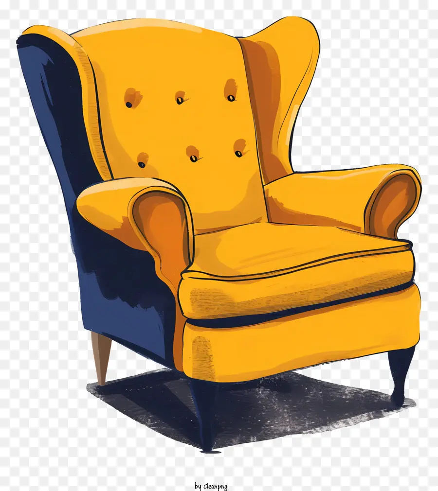 A Moderna Cadeira，Almofada Azul PNG