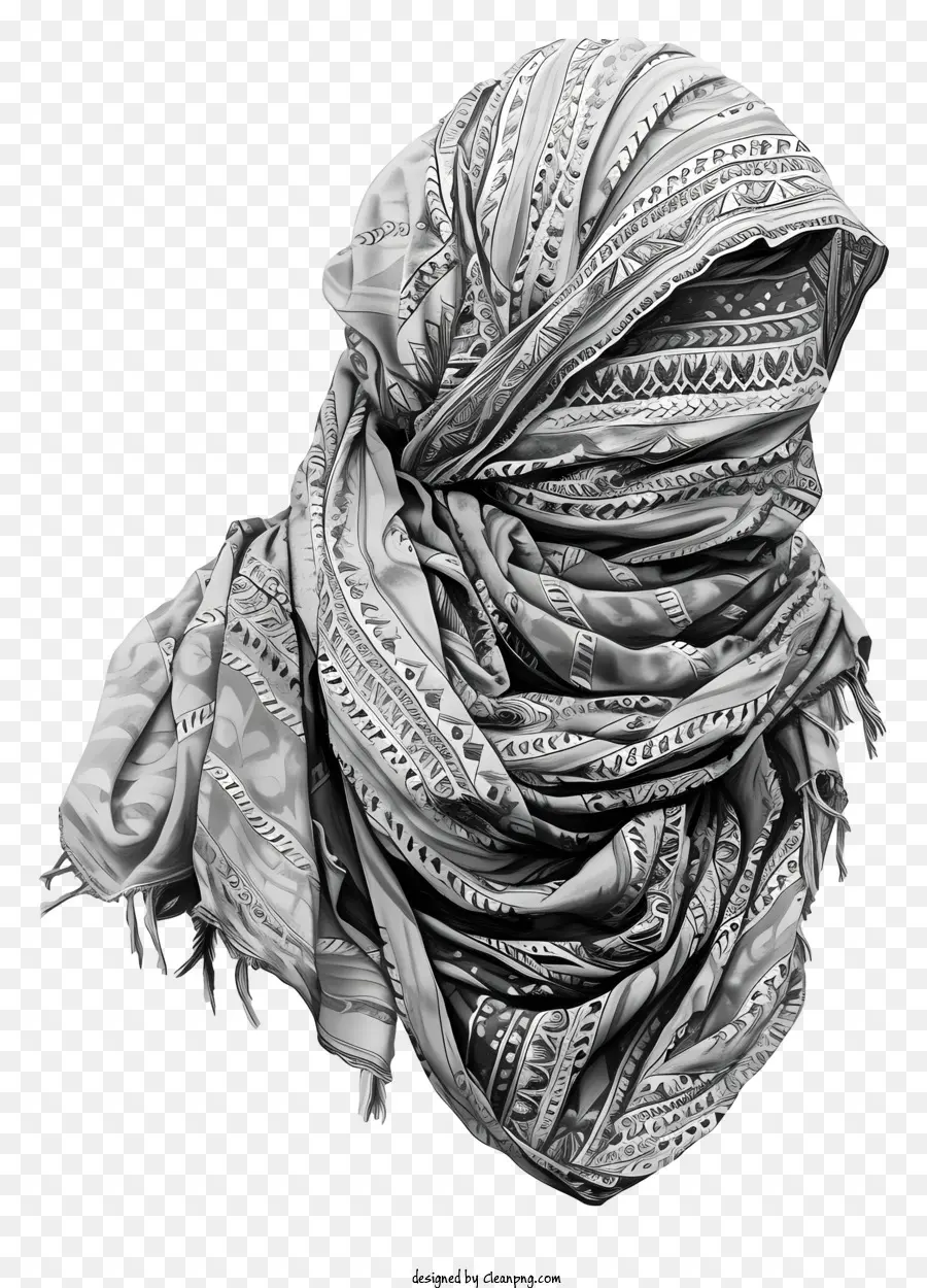 Lenço Keffiyeh，Mulher PNG