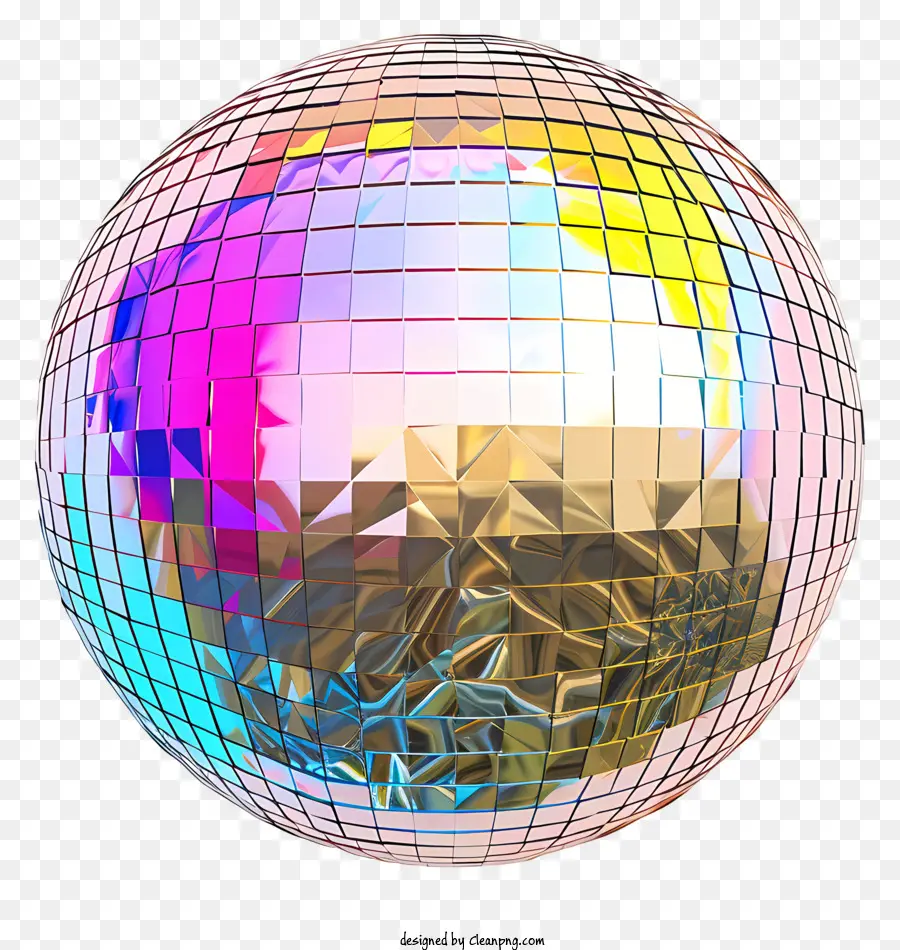 Bola De Discoteca，Cores Brilhantes PNG