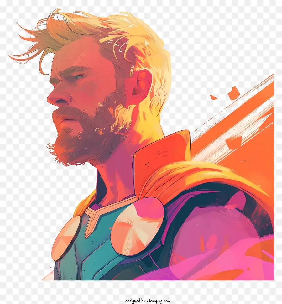Thor，Camisa Azul PNG