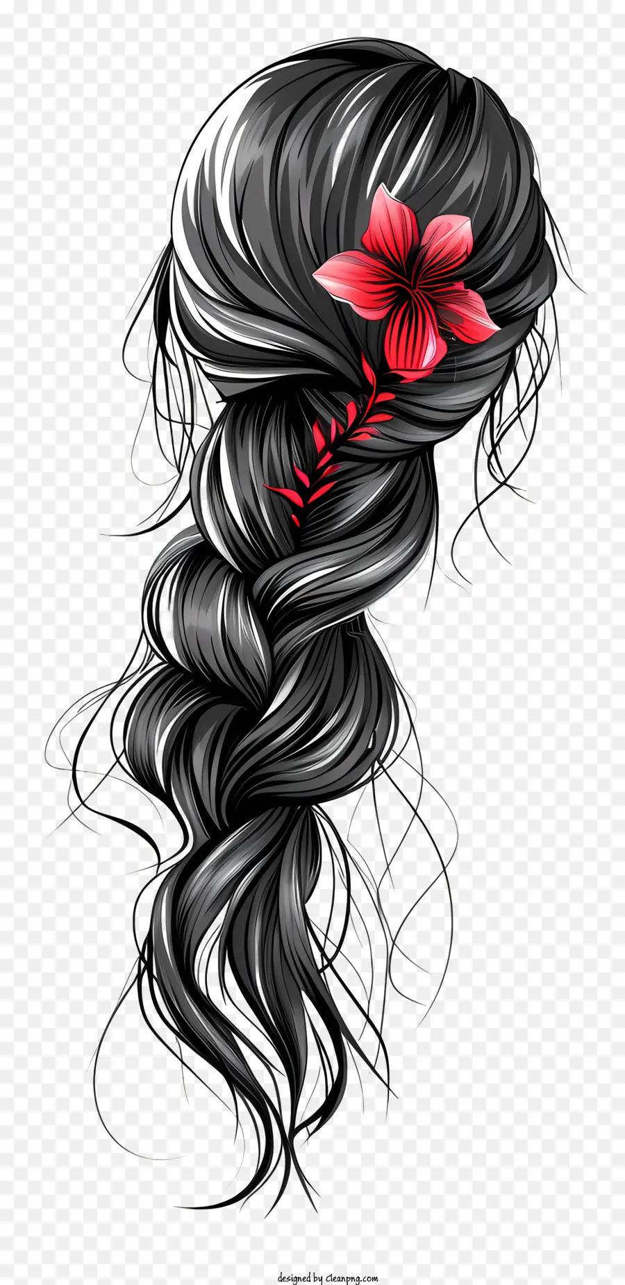 Peruca De Cabelo Trançado，O Cabelo Ondulado PNG