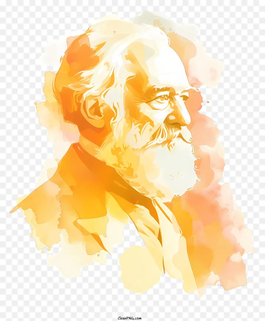 Karl Marx，Pintura Digital PNG