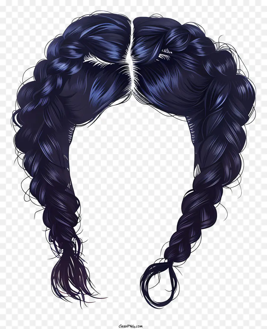 Peruca De Cabelo Trançado，Cabelo Da Mulher PNG