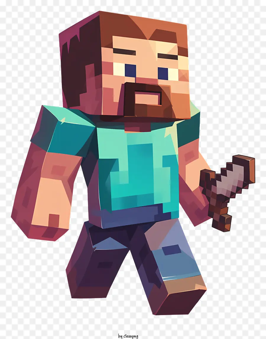 Minecraft Steve，Azul Tshirt PNG