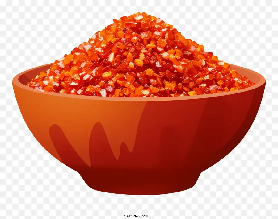 Chilli Floks Powder，Tigela PNG