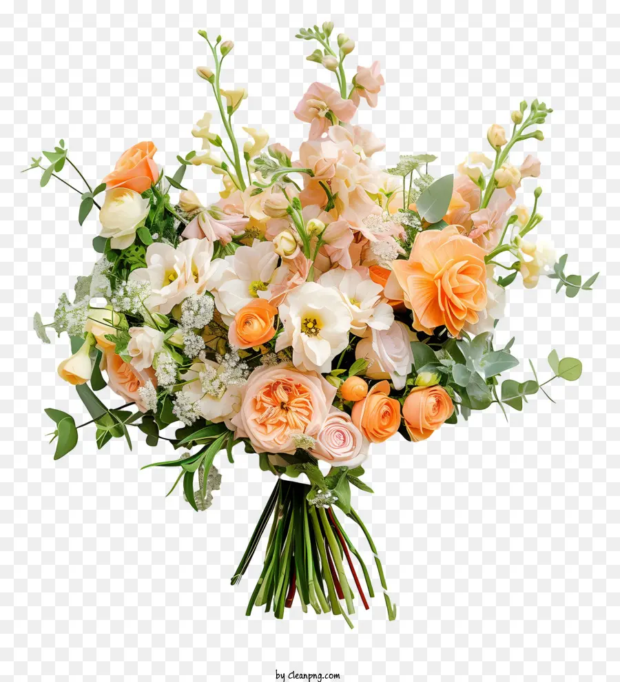 Buquê De Flores De Casamento，Rosas PNG