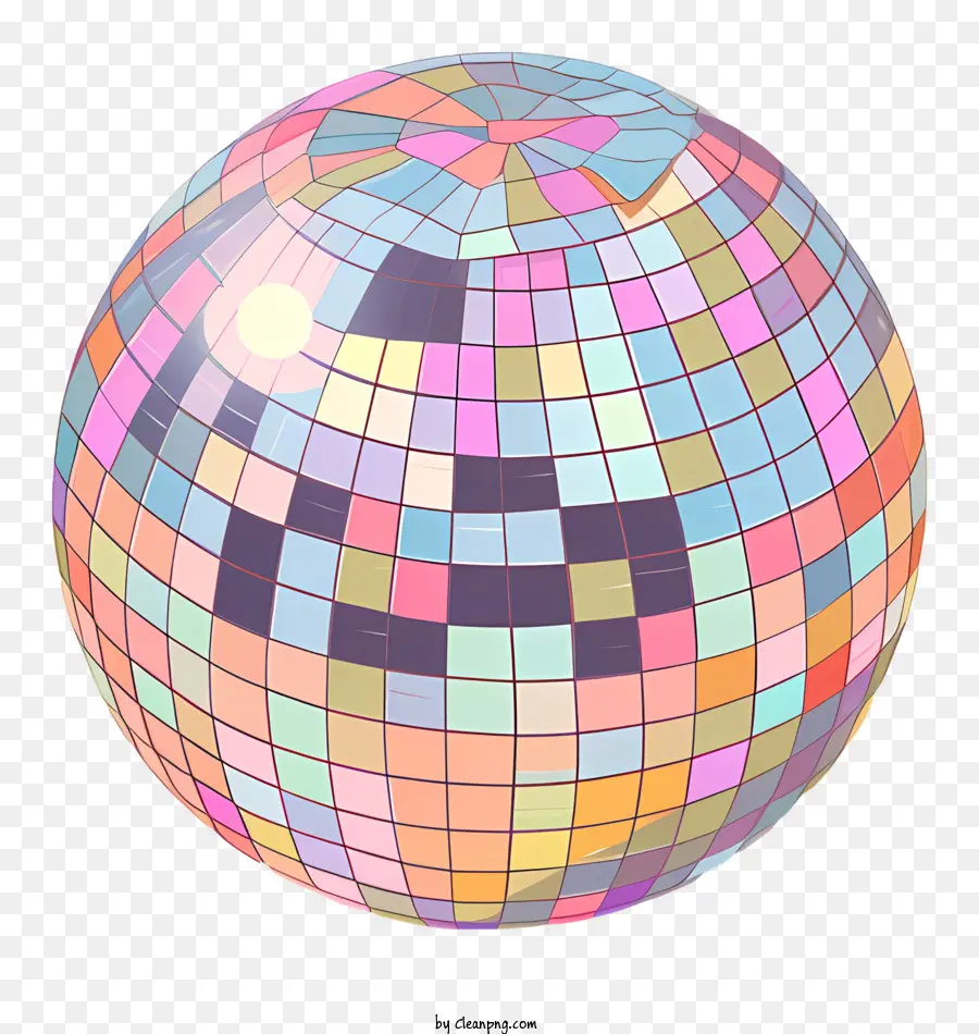 Bola De Discoteca，Multicolorida PNG