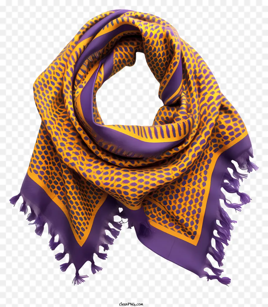 Lenço Keffiyeh，Lenço Roxo E Amarelo PNG