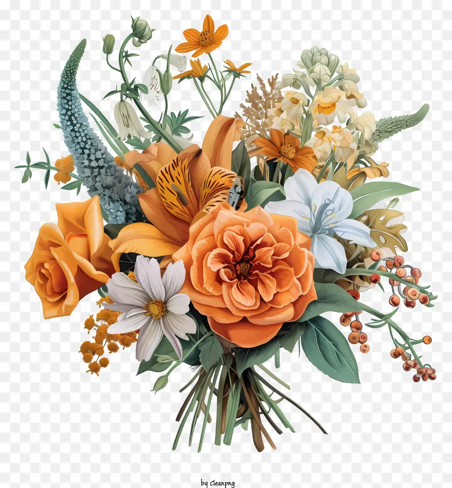 Buquê De Flores De Casamento，Girassóis PNG