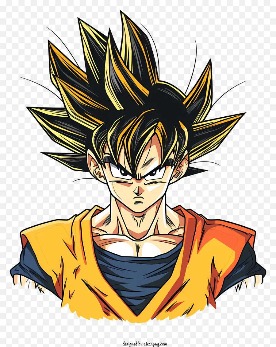 Goku，O Cabelo Espetado PNG