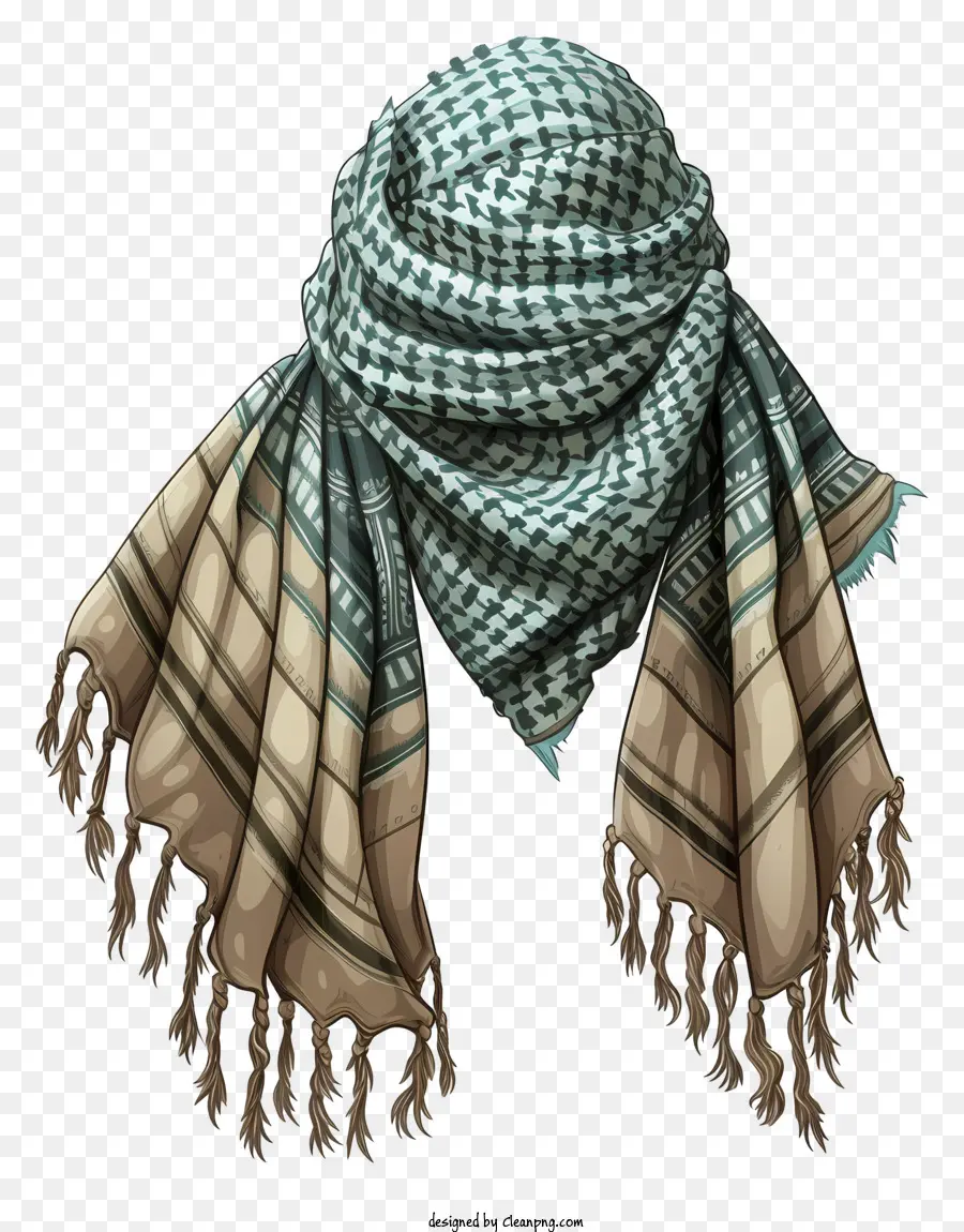 Lenço Keffiyeh，Turbante PNG