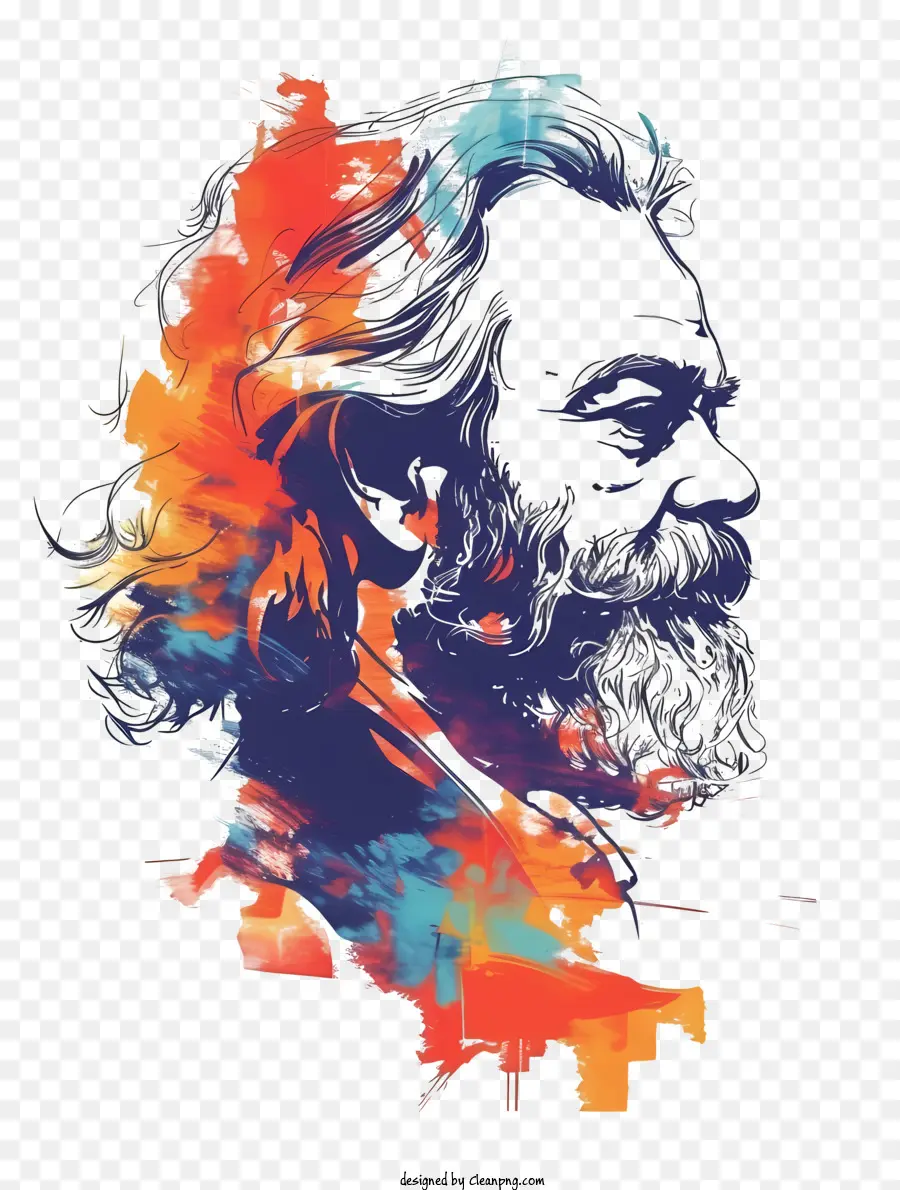 Karl Marx，A Arte Abstrata PNG