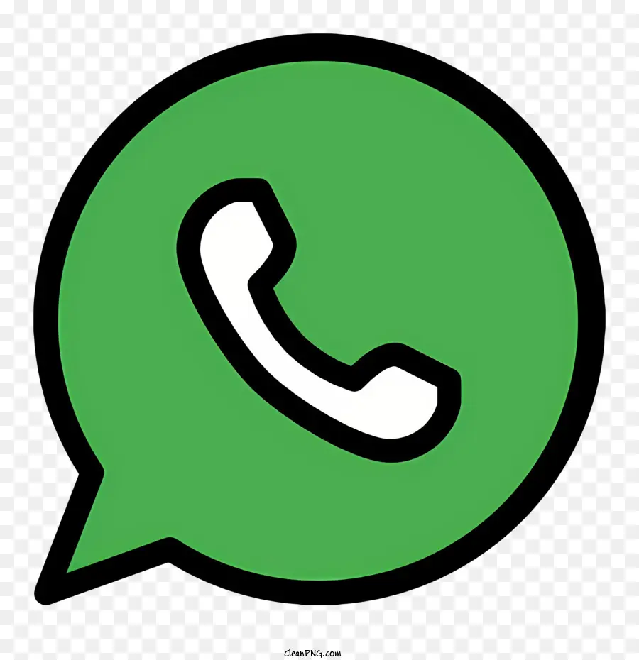 O Whatsapp Logotipo，Bolha De Fala Verde PNG