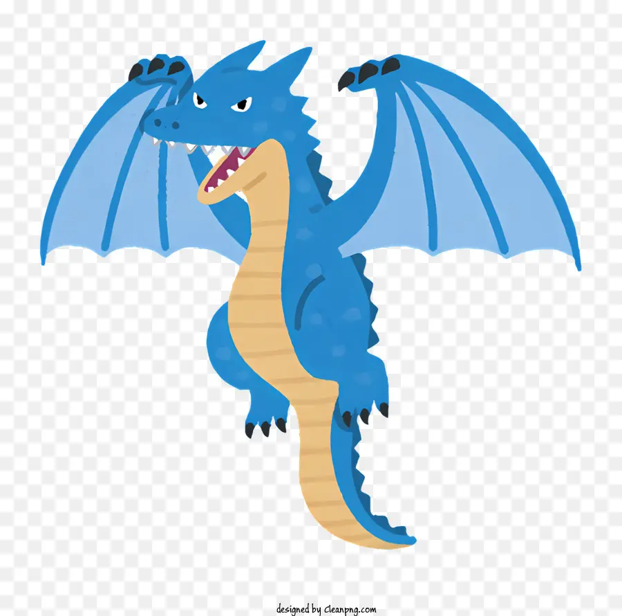 Figura De Fantasia，Dragão Azul PNG