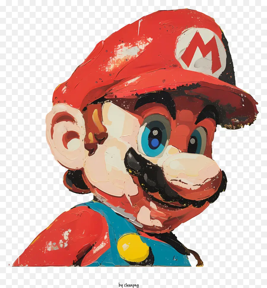 Mario，Pintura De Boné De Cogumelo PNG