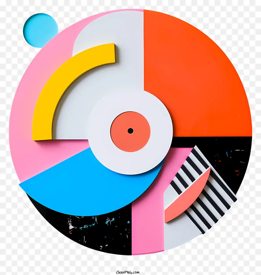 Disco De Vinil，Arte Abstrata PNG