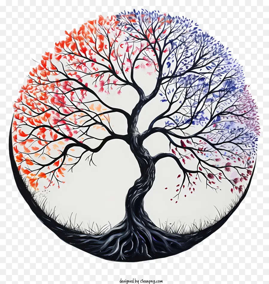 árvore Da Vida，árvore De Pintura PNG