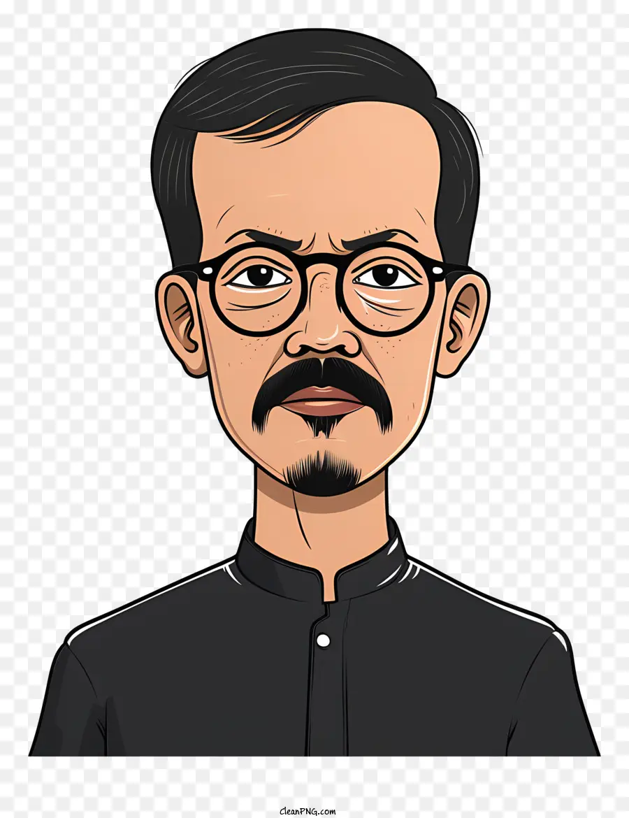 Arvind Kejriwal，Camisa Preta PNG