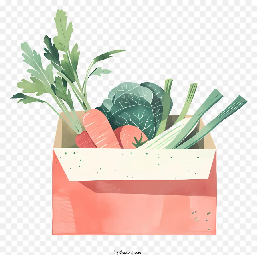 Vegetais Caixa，Caixa De Papelão Vermelho PNG