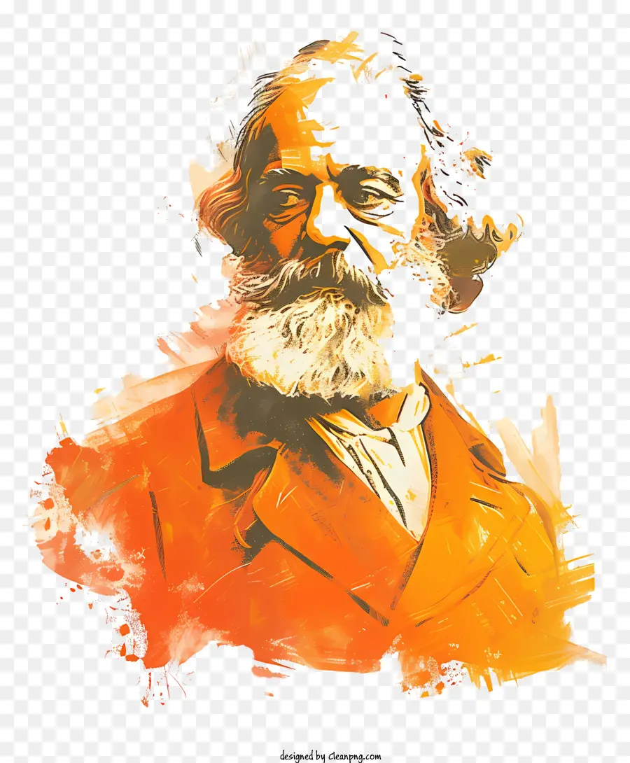 Karl Marx，Pintura De Retrato PNG