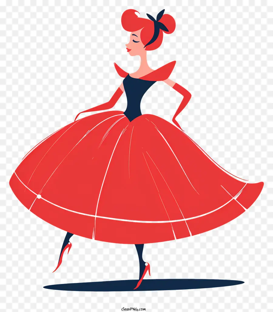 Princesa，Vestido De Esfero Vermelho PNG