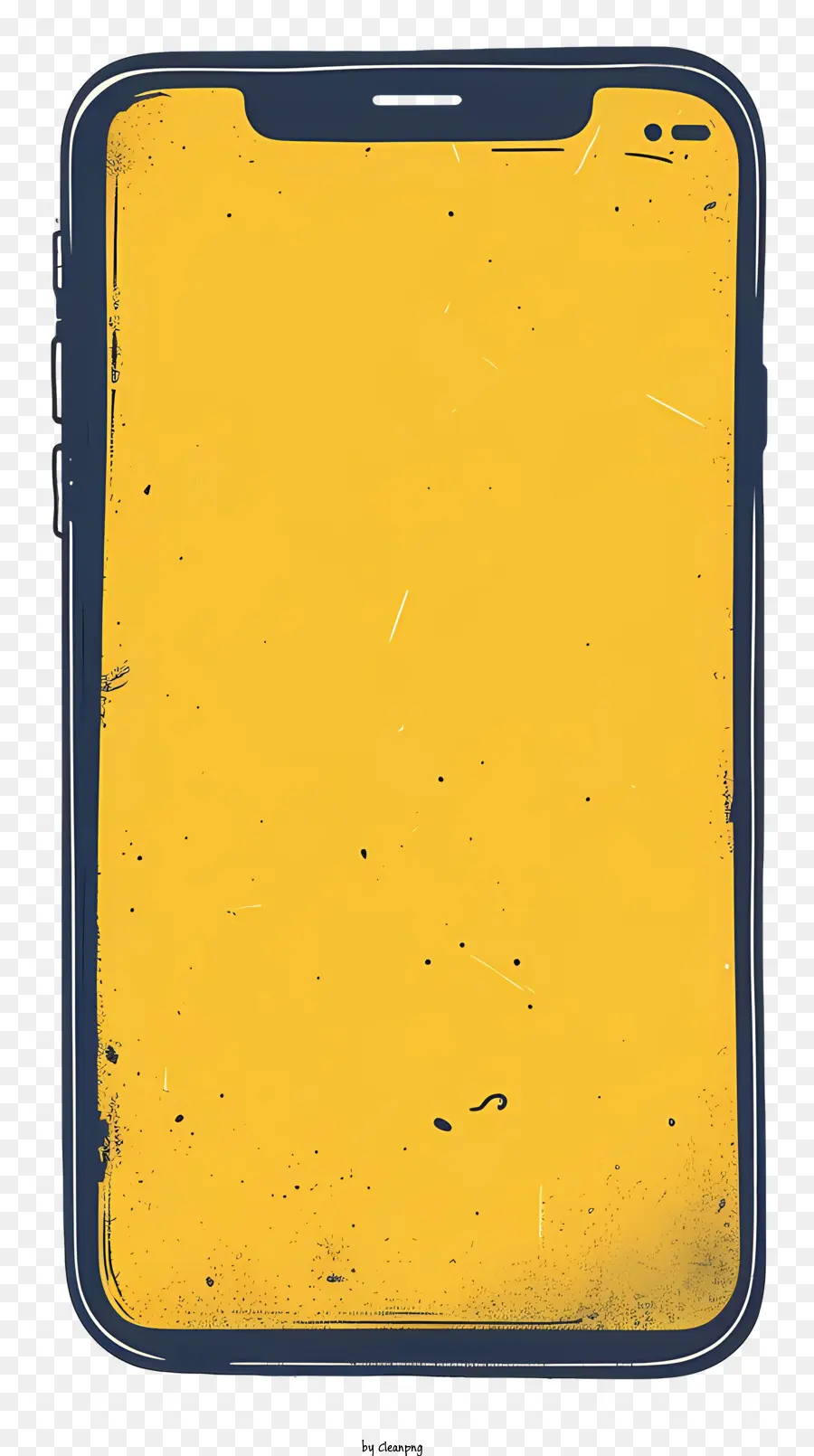 Quadro Do Iphone，Papel Amarelo PNG
