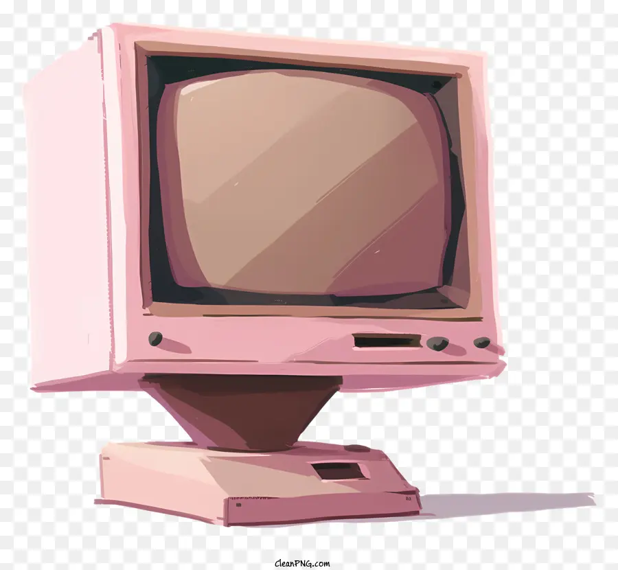 Monitor De Computador，Televisão Retrô PNG