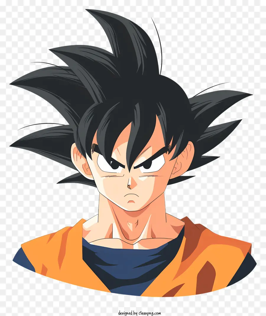 Goku，Angry Expressão PNG