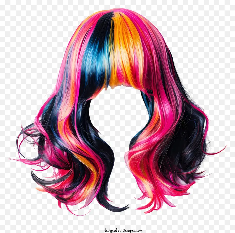 Peruca，Cabelo Colorido PNG