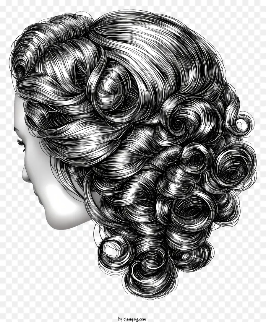 Peruca，Art Deco Hairstyle PNG