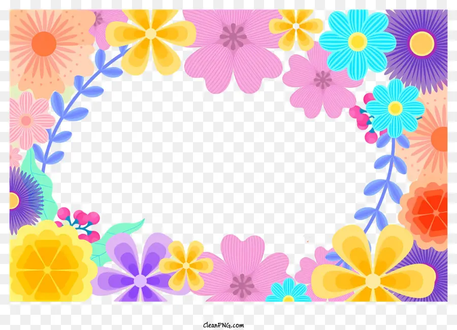 Olá Março，Flores Coloridas PNG
