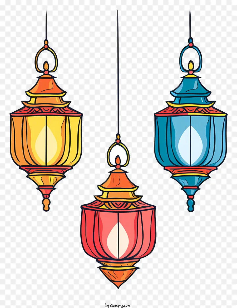 Lâmpadas Islâmicas Penduradas，Lâmpadas Ornamentadas PNG