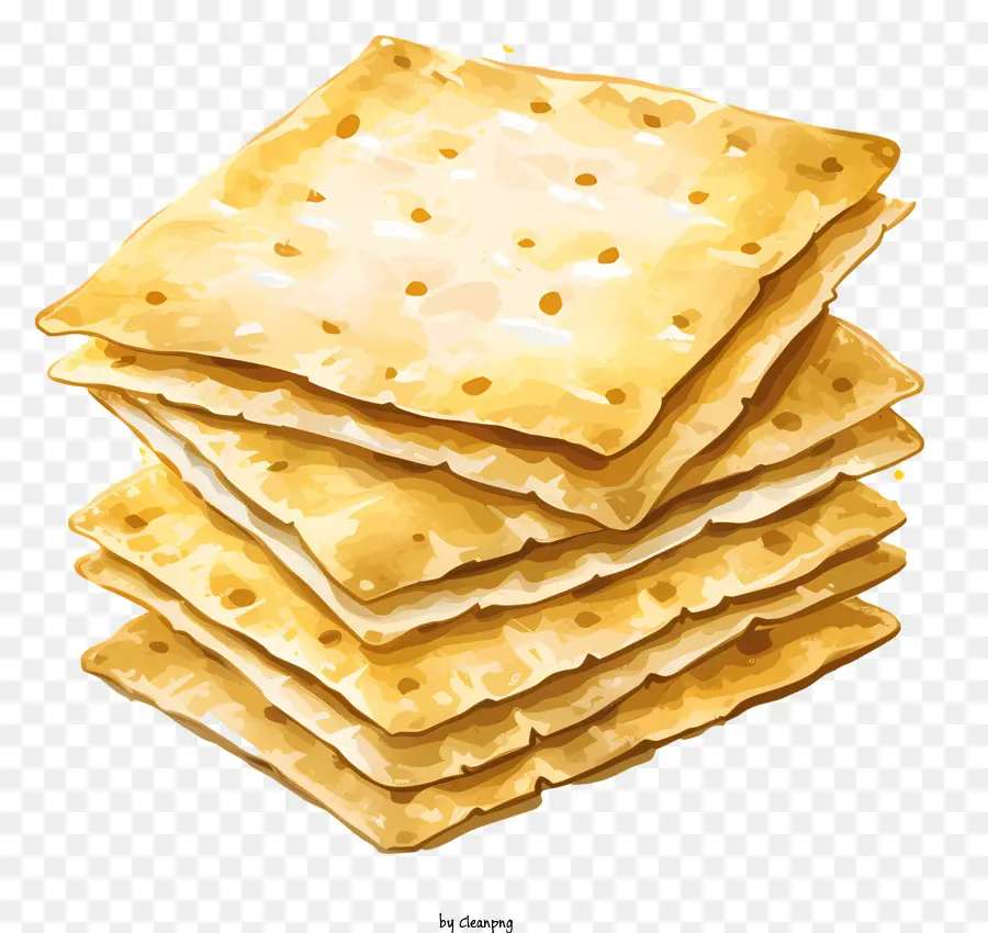 Páscoa Matzah，Pilha De Cracker PNG