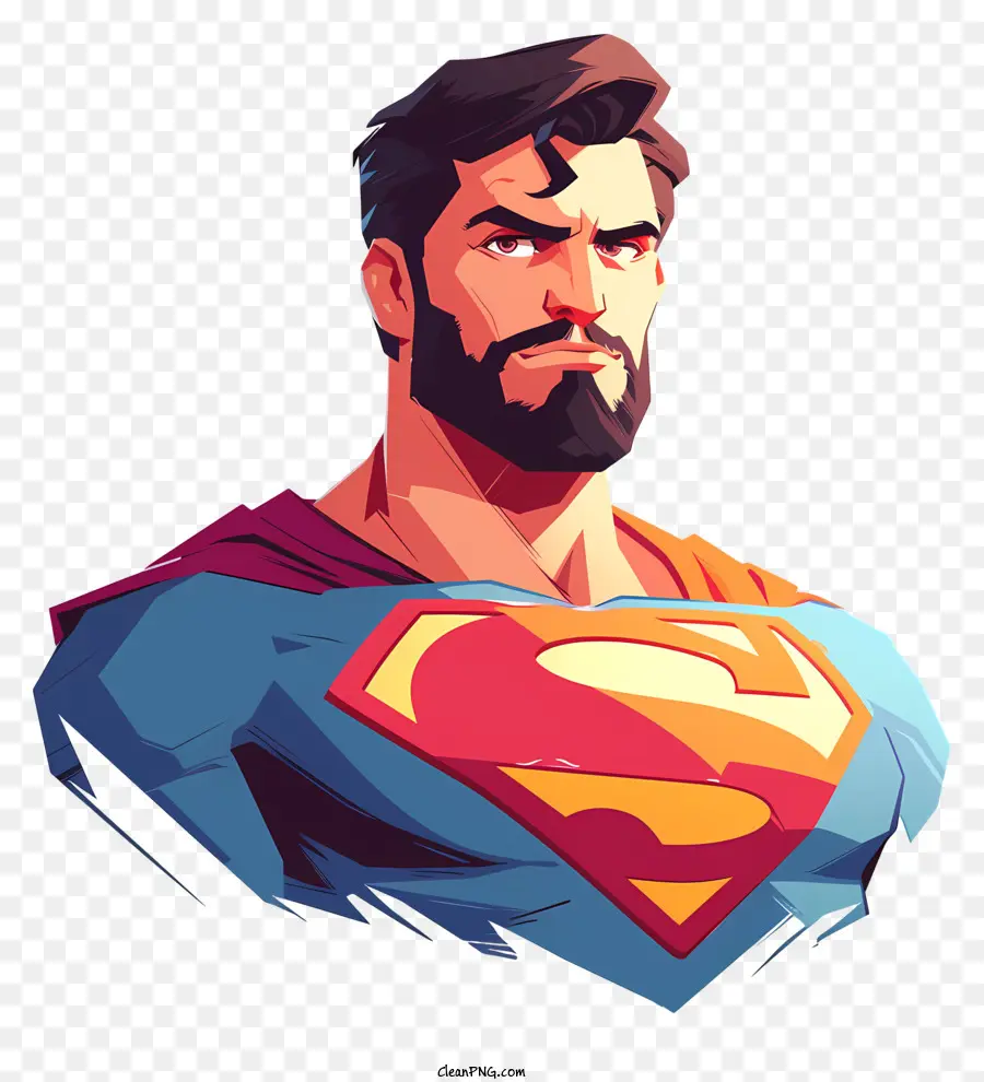Superman，Traje Azul E Vermelho Do Super Homem PNG