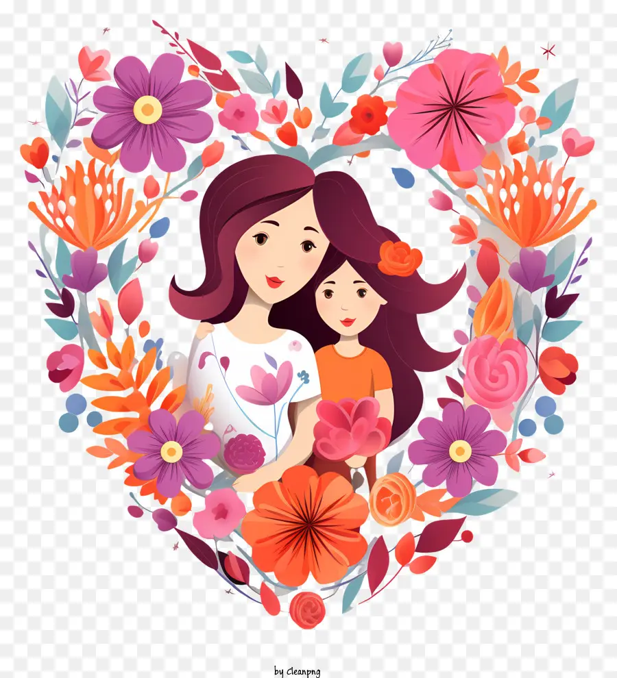 Dia Das Mães，Mãe E Filha PNG