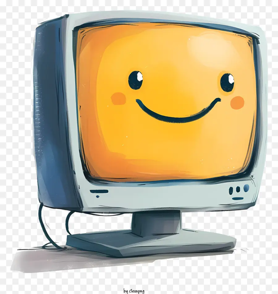 Monitor De Computador，Monitor De Computador Amarelo PNG