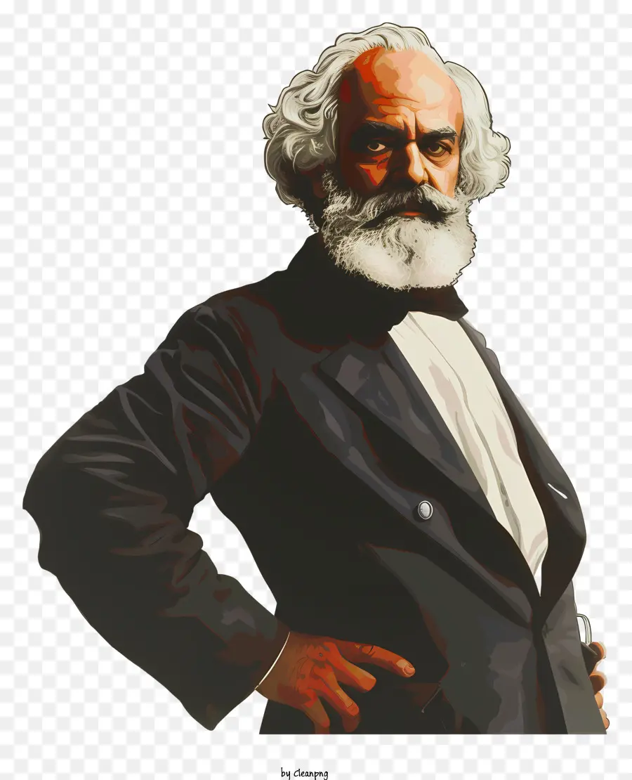 Karl Marx，Homem Em Tuxedo PNG
