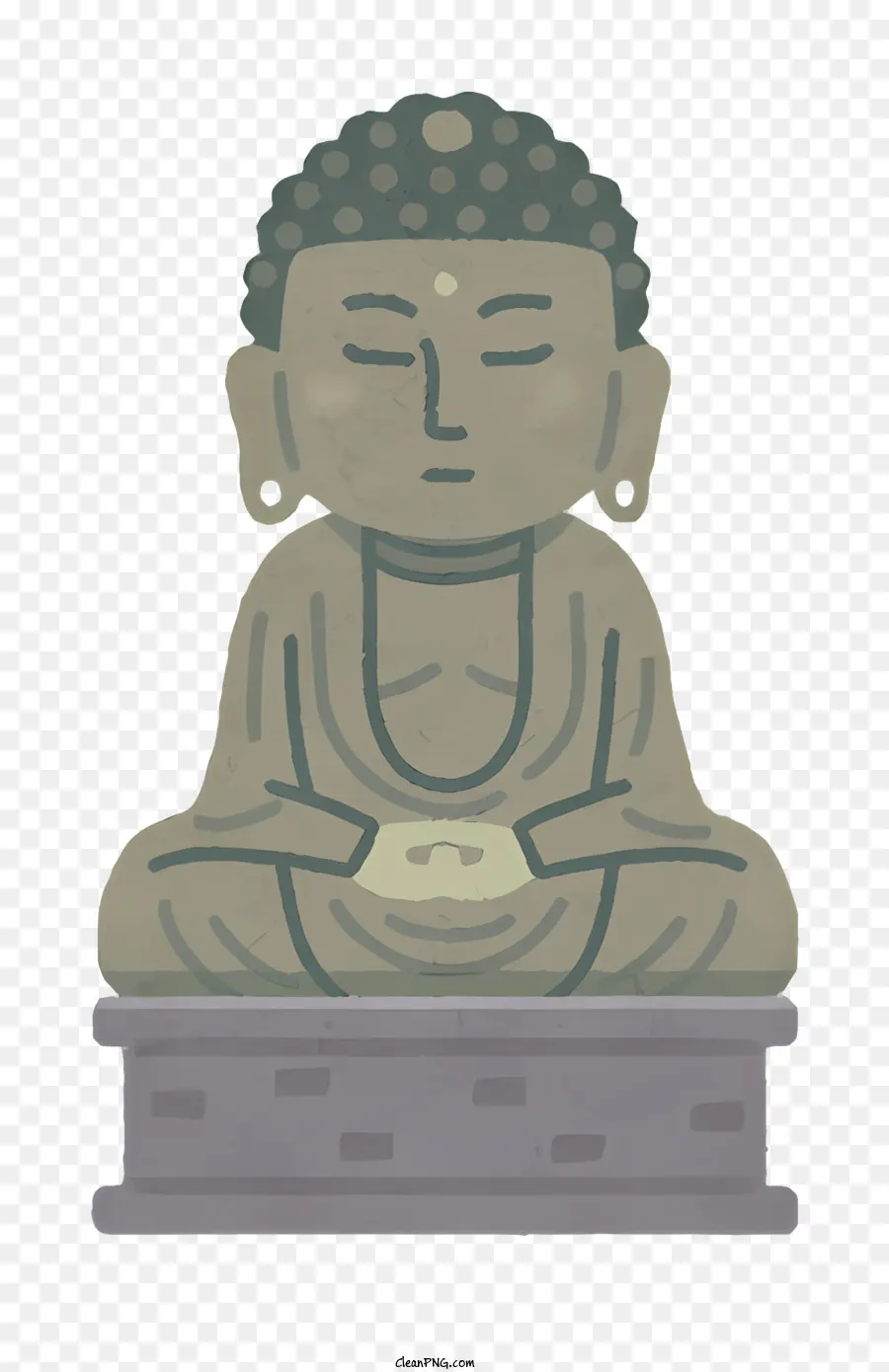 Estátua Budista，Estátua De Pedra PNG