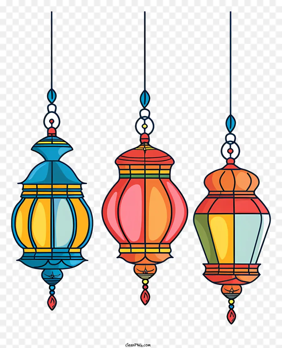 Lâmpadas Islâmicas Penduradas，Lanternas PNG