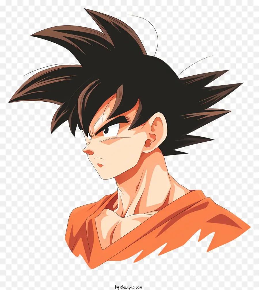 Goku，Homem Com Cabelo Comprido PNG