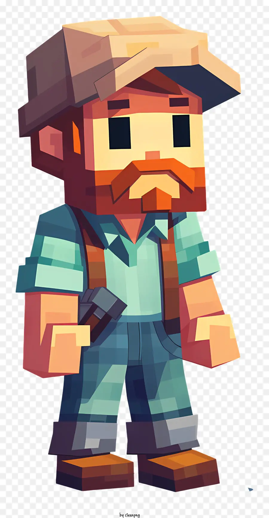 Minecraft，Homem Pixelado PNG