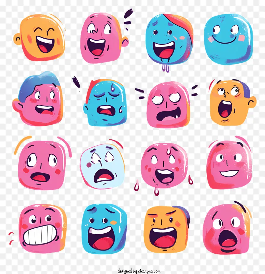 Emoticons De，Expressões PNG