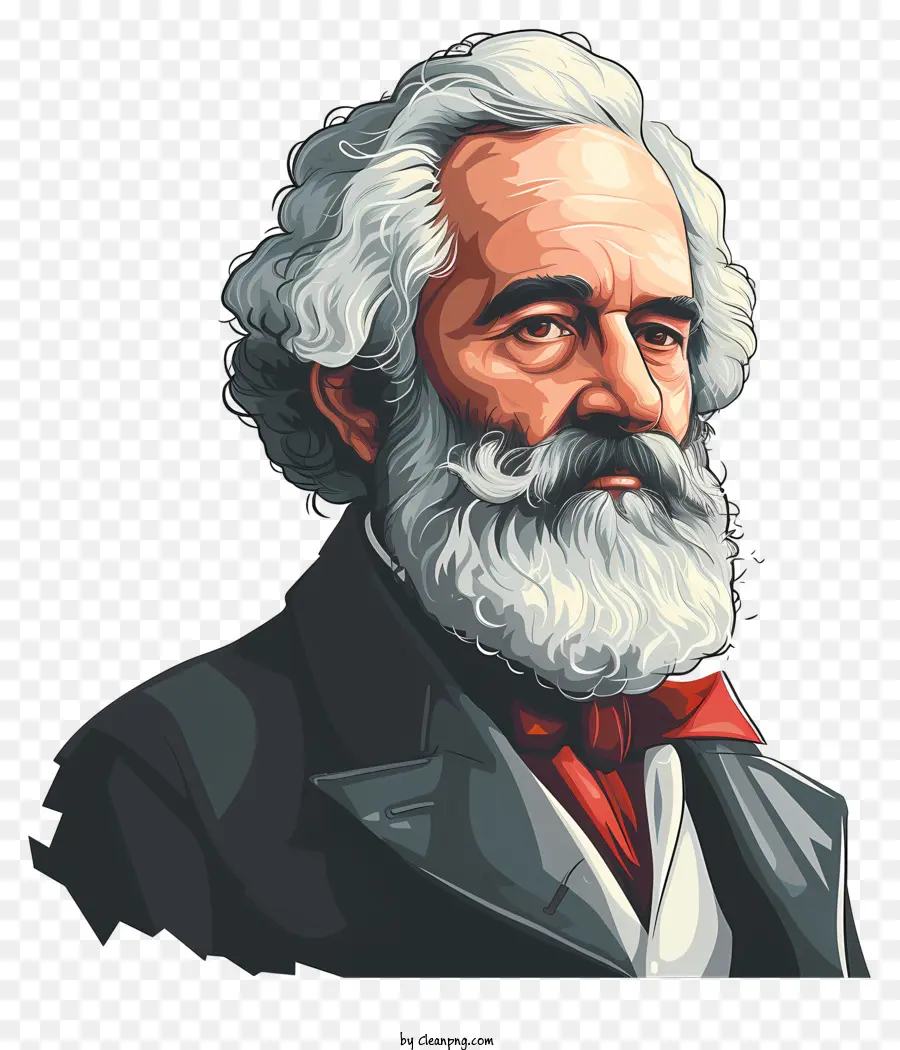 Karl Marx，Retrato PNG