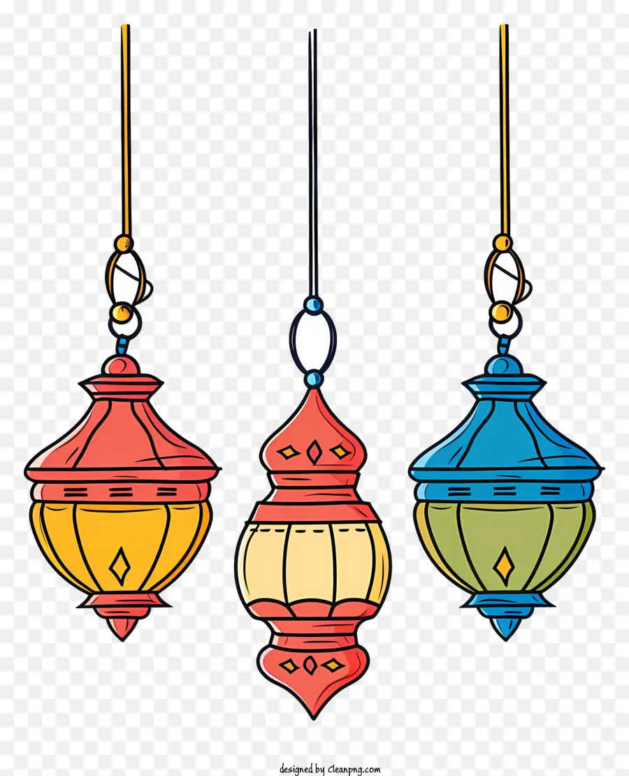 Lâmpadas Islâmicas Penduradas，Lanternas Penduradas PNG