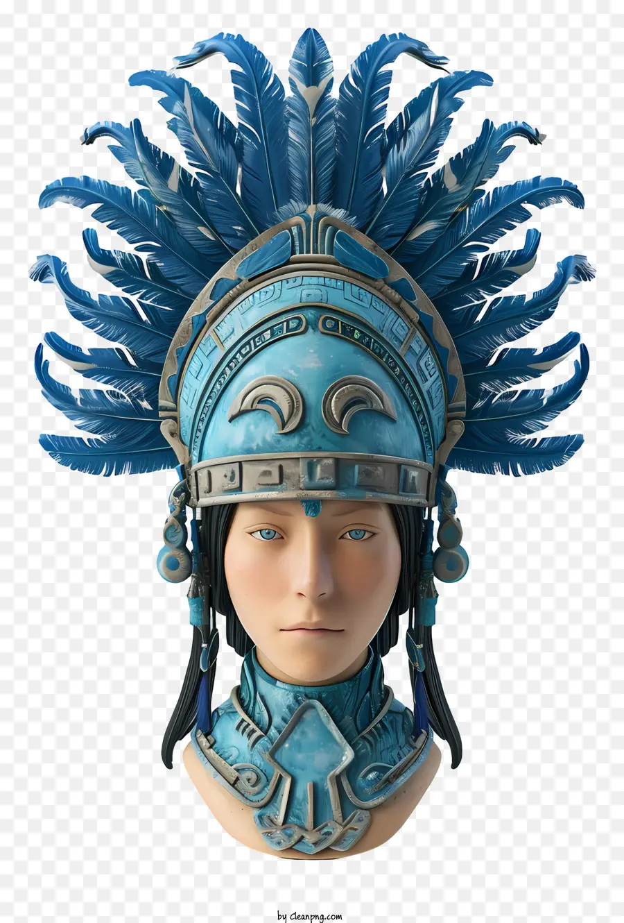 Empire Inca Capéu，Pessoa Com Cabelos Azuis PNG