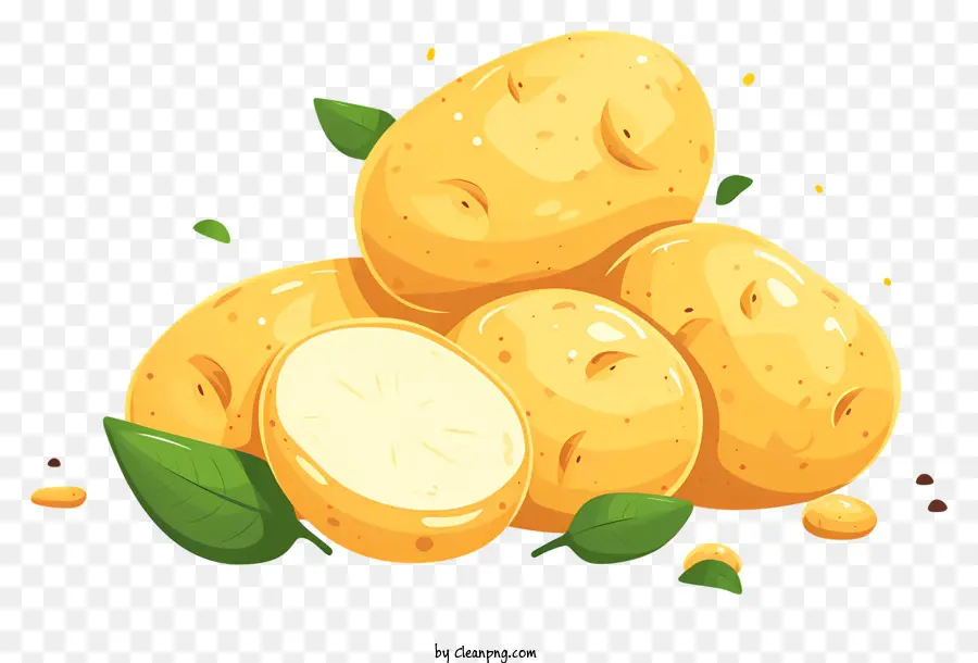 Batatas，Folhas Verdes PNG